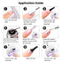 RARJSM Metallic Silver Gel Liner Nail Art, 3D Mirror Chrome Effect Gel Polish 8ml with Thin Brush for Home Salon DIY