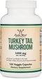 Turkey Tail Mushroom Supplement, 120 Capsules - 2 Month Supply, Immune System Support, Non-GMO, Gluten Free