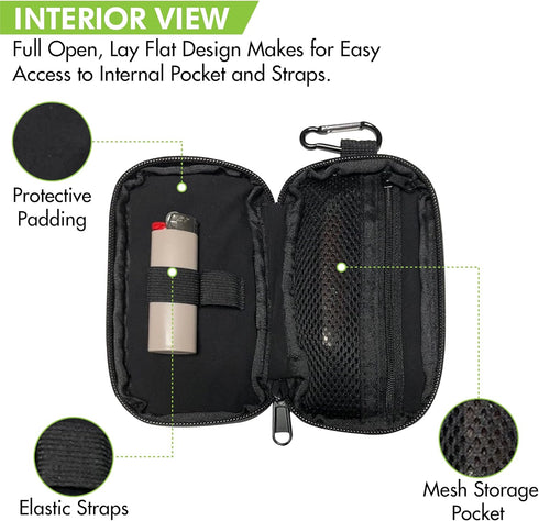 CANNY Pocket Smell Proof Bag, Odor Eliminating Travel Pouch with Activated Carbon and Bamboo Charcoal Stashbox