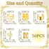 NAISKA 50Pcs Gold Hair Jewelry - Adjustable Hair Rings and Non-Piercing Ear Cuffs for Women and Men