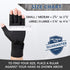 2 Pairs Copper Arthritis Gloves for Women Men, Wrist Reinforcement Fingerless Compression Gloves for Relieving Joint