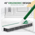 QCFOLY 51" 2 1 Swimming Floor Scrub Brush, Long Handle Scrub Brushes for Cleaning in Heavy Duty Deck Brush Stiff