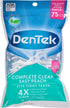 DenTek Complete Clean Easy Reach Floss Picks, No Break & No Shred Floss, 75 Count (Pack of 12)