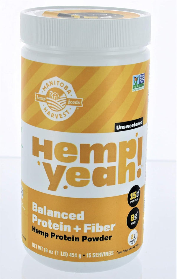 Manitoba Harvest Hemp Yeah! Balanced Protein + Fiber Powder, 16 oz