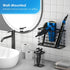 Hair Tool Organizer, 3 in 1 Blow Dryer Holder, Wall Mounted/Cabinet Door Storage for Styling Tools