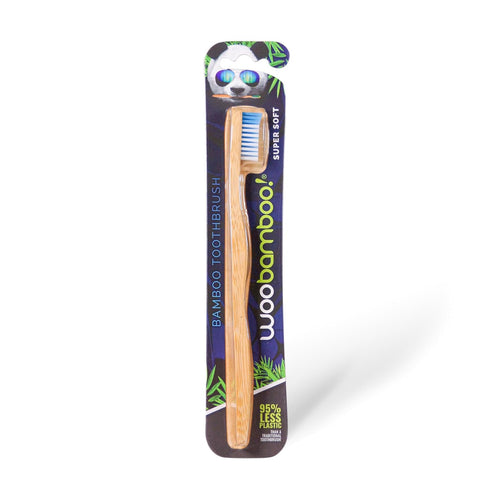 Woobamboo! Adult Super Soft Bamboo Toothbrush, Sustainable Bamboo, Plastic Negative (Pack of 1)