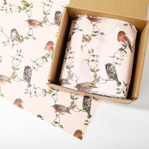 JarThenaAMCS 60 Sheets Bird Tissue Paper, 14 x 20 Inch Gift Wrapping Paper for DIY Crafts, Spring Wedding Decor