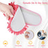 Washable Chenille Microfiber Slippers, Detachable Mop Slippers for Floor Dust, Dirt, Hair, (Pink, Women 7-9/Men 5-7)