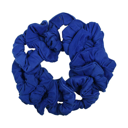 Solid Hair Ties Scrunchies, 12 Pack (Royal)