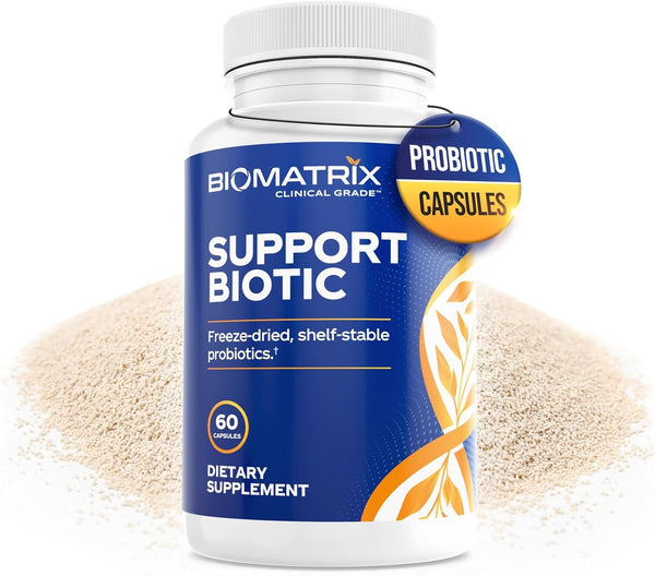 Saccharomyces boulardii Probiotic Supplement with L. paracasei, L. rhamnosus, Bifidobacterium, Acidophilus – 30-60 Day