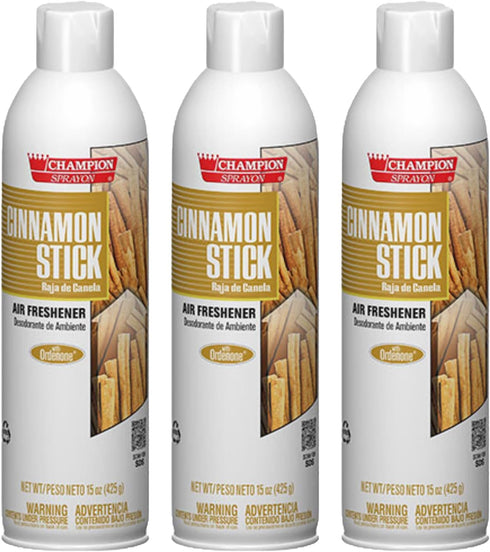 Champion Sprayon air fresheners Cinnamon Stick net 15 oz.. 3 count