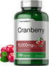 Horbaach Cranberry Pills + Vitamin C, 15,000mg, 250 Capsules, Non-GMO, Gluten Free Supplement