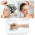 Scalp Massager Shampoo Brush, Wooden Wet and Dry Hair Scalp Care Brush, Exfoliator with Soft Silicone Bristles