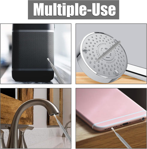 40pcs Tiny Shower Head Nozzle Cleaning Brushes, Multifunctional Mini Tools for Small Hole Shower Head (Gray)