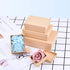 WANDIC Set of 5 Paper Mache Rectangular Mini Kraft Boxes with Lids for Crafting and Storage Accessories, Jewelry Gifts