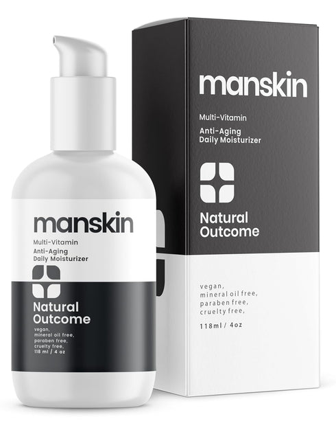 Men's Face Cream Moisturizer | Man Skin Moisturizer | Anti Aging Daily Kit: Cleanser, Toner, Moisturizer (4 Oz)