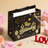 Sipthene 13 1 Black Birthday Gift Bag with Tissue Paper and Greeting Card, Happy Birthday Gift Bags for Party, Hot Foil