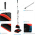 Broom and Dustpan Set, Indoor Broom with Dust Pan Combo for Home, Office, Kitchen, Lobby & Pet Hair Cleaning