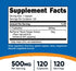 Nutricost L-Tryptophan 500mg, 120 Capsules - with BioPerine, Gluten Free, Non-GMO