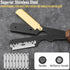 Premium Barber Straight Razor with 100 Single Edge Blades, Stainless Steel Shaver for Men Home & Salon