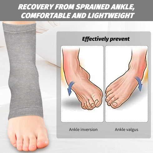 LUODAKA Ankle Compression Sleeve, Foot Compression Sleeve, Soft and Breathable Foot Sleeves, Foot Pain Relief Socks