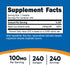 Nutricost Niacin (Vitamin B3) 100mg, 240 Capsules - with Flushing, Non-GMO, Gluten Free