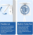 UV Toothbrush Sanitizer Holder - Portable Toothbrush Cleaner Case with Fan Drying, Fits Most Electric Manual
