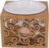 Singeek Ceramic Essential Oil Burner Diffuser,Hollowing Floral Tea Light Holder Aromatherapy Oil Warmer, Holiday Home
