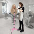 Wig Stand Tripod, 55 Inch Metal Mannequin Head Tripod Stand for Hairdressing Training (Pink, Head Not Included)