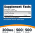 Nutricost Caffeine Pills, 200mg Per Serving, 500 Caps