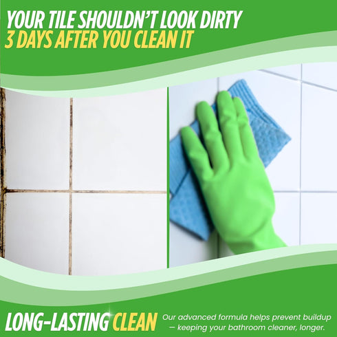 Oh Yuk Tub and Tile Cleaner All-in-One Spray for Tubs, Tile, Shower Walls, and More | Removes Soap Scum and Residue |