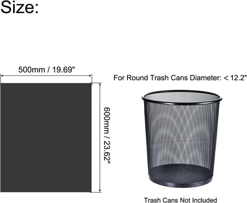 MECCANIXITY 4-6 Gallon Black Small Trash Bags, 40 Counts / 2 Rolls for Kitchen, Office, Bathroom, Bedroom
