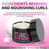 SUNATORIA Curly Hair Mask - Deep Conditioner Treatment, Natural Argan & Keratin Hair Mask for Damaged Dry Hair