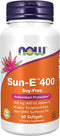 NOW Supplements Sun-E™ 400 IU, 60 Softgels, d-alpha Tocopherol from Non-GMO Sunflower Oil