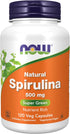 NOW Supplements, Natural Spirulina 500 mg - 120 Veg Capsules with Beta-Carotene, Vitamin B-12, Protein, and GLA