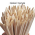 Orange Sticks for Nails, 200pcs Wooden Cuticle Pusher Sticks 4.5 inch for Manicure & Pedicure