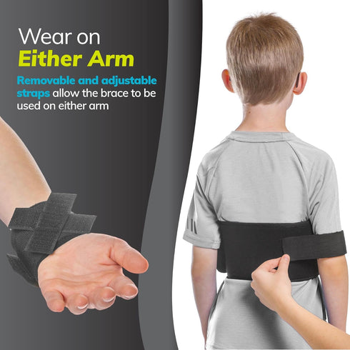 Immobilizer (20" 30" BraceAbility Pediatric Shoulder | Child Size Arm Sling Stabilizer for Broken Collarbone & Shoulder