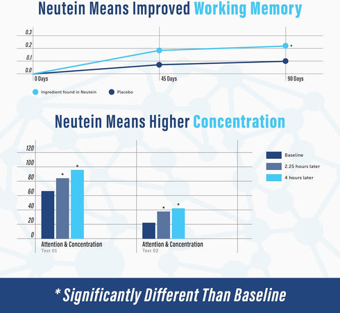 Natural Brain Booster for Memory, Concentration & Brain Health, Extra Strength Plant-Based Focus Supplement, 60 capsules