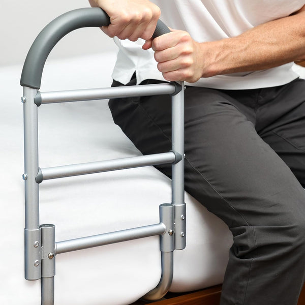 Lunderg Bed Assist Rail for Seniors with Non-Slip Grab Bar - Easy