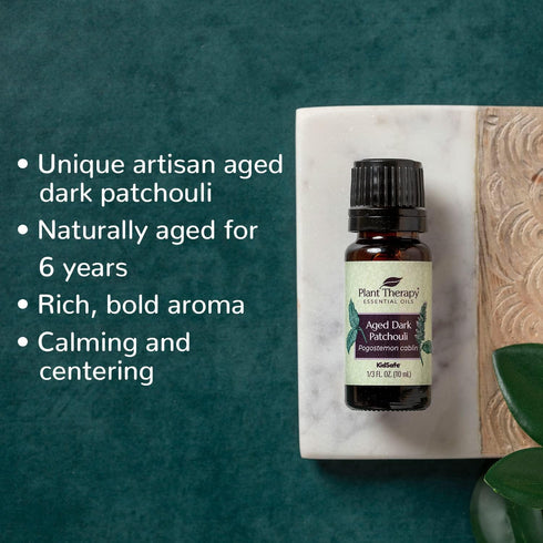 Plant Therapy Aged Dark Patchouli 10 mL (1/3 oz) 100% Pure, Undiluted, Natural Aromatherapy
