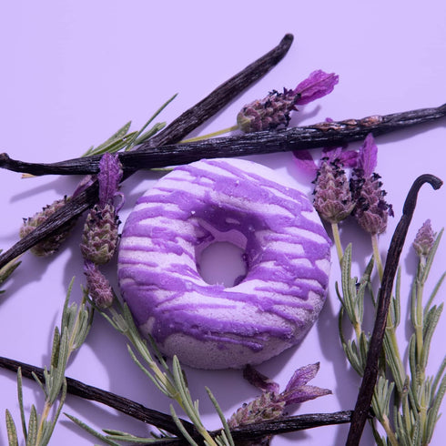NCLA - Bath Treats All-Natural Bath Bombs (Set of 3) | Vegan, Cruelty-Free, Clean Skincare (Lavender Vanilla)