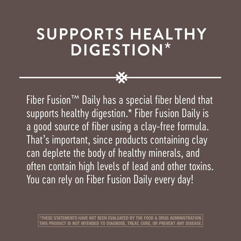 Nature's Way Fiber Fusion Daily Supplement, 150 Vegan Capsules with Psyllium Husk, Oat Bran, Pectin, Digestive Support*