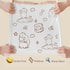 YOGOODS 4 180 Count, Small Trash Bags, Gallon HDPE Trash Bags Small Size Printed with a Cute and Beautiful Pattern