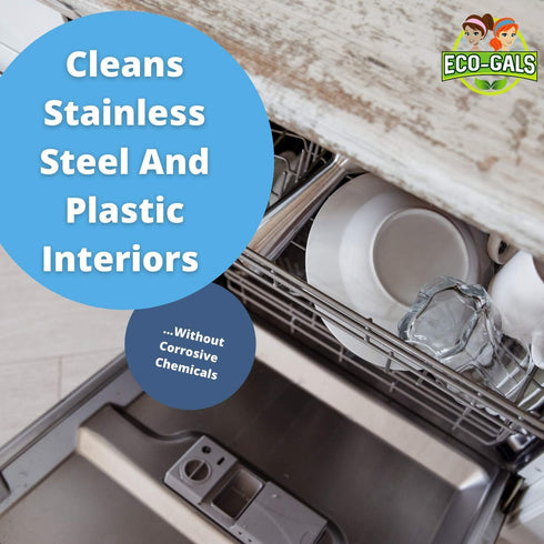 Heavy Duty Dishwasher Cleaner, Septic Safe, Odor and Limescale Removal, 12 Tablets, Unscented