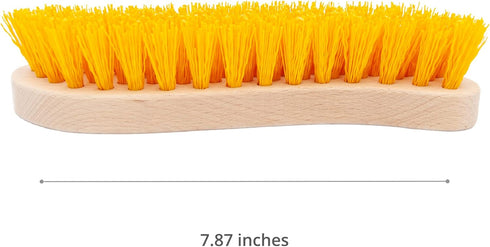 Pack of 3 Hard Bristle Scrub Brush, Heavy Duty Scrub Brush, Utility Hand Brush Set for Indoor and Outdoor Cleaning