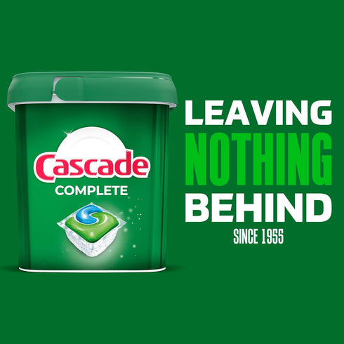 Pack, 100 Count Cascade Complete Dishwasher Detergent Pods Fresh Scent Value Powerful Dishwasher Pods for Sparkling