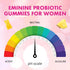 Gummies Immune 60 Count Women Probiotic Slippery Elm - Supports pH Balance, Digestive & Health, Natural Pineapple