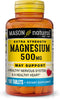 Mason Natural Magnesium 500mg Extra Strength - Healthy Heart, Nervous System, Improved Muscle Function and Recovery -