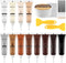 SEISSO Wood Filler and Furniture Repair Kit, 12 Colors Touch Up Kit for Wooden Floor Table, with Water-Based Putty
