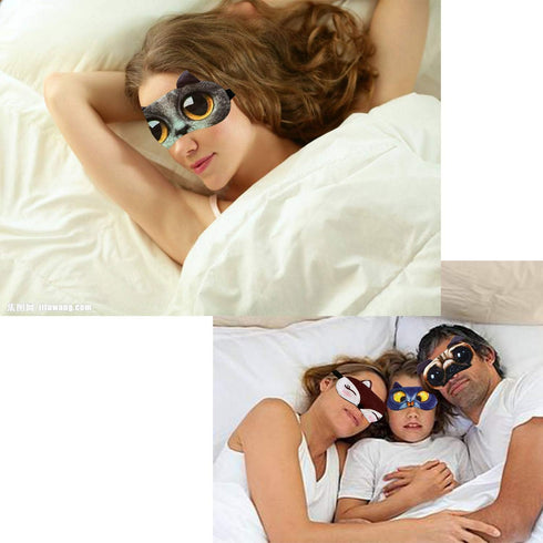 EBaokuup 12 Pack Animal Sleep Eye Mask, Soft Funny Blindfolds for Kids Girls Men Women Plane Travel Nap